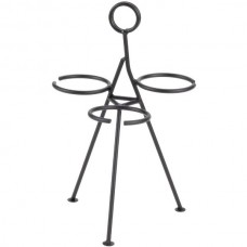 Wrought Iron 3-Cone Stand