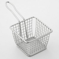 4 Inch Square Stainless Steel Mini Fry Basket