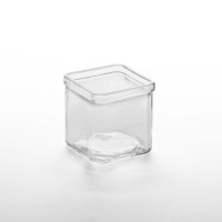Square Glass Condiment Jar 8 oz. Square Glass Condiment Jar 8 oz.