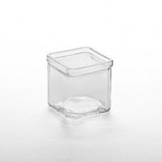 Square Glass Condiment Jar 8 oz.