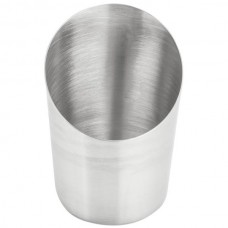 Satin Stainless Steel Angled French Fry Cup