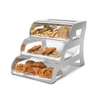 Bakery Display Case With Stainless Steel Stand