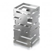 SKYCAP® 12” Stainless Steel Brushed Finish Square Multi-Level Riser