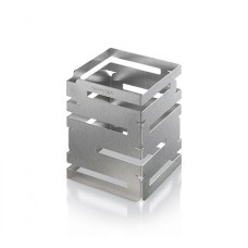 SKYCAP® 8” Stainless Steel Brushed Finish Square Multi-Level Riser