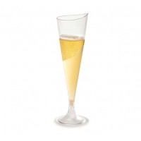 Liteware® 4 Ounce Clear Plastic Champagne Flute
