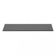 Narrow Rectangular Black Acrylic Surface