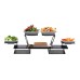 Rosseto® Swan Multi-Level Stainless Steel Riser System & 2 Porcelain Bowls