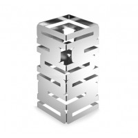 12 Inch Chrome Plated Mirror Finish Square Multi-Level Riser