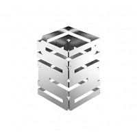 8 Inch Chrome Plated Mirror Finish Square Multi-Level Riser
