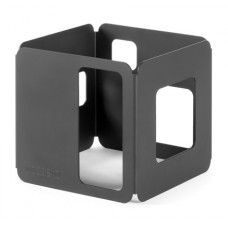 6 Inch Black Matte Steel Tall Square Riser