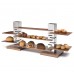 14 Inch Square Walnut Wood Surface
