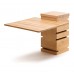 12 Inch Natural Bamboo Square Multi Level Riser